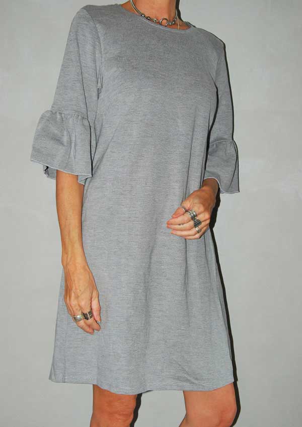 שמלה אפורה NEW LOOK