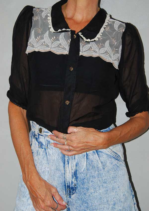 חולצה דמוי וינטג'