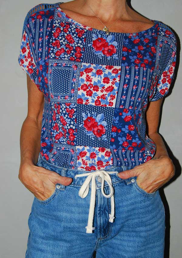 חולצה פרחונית CRAZY LINE