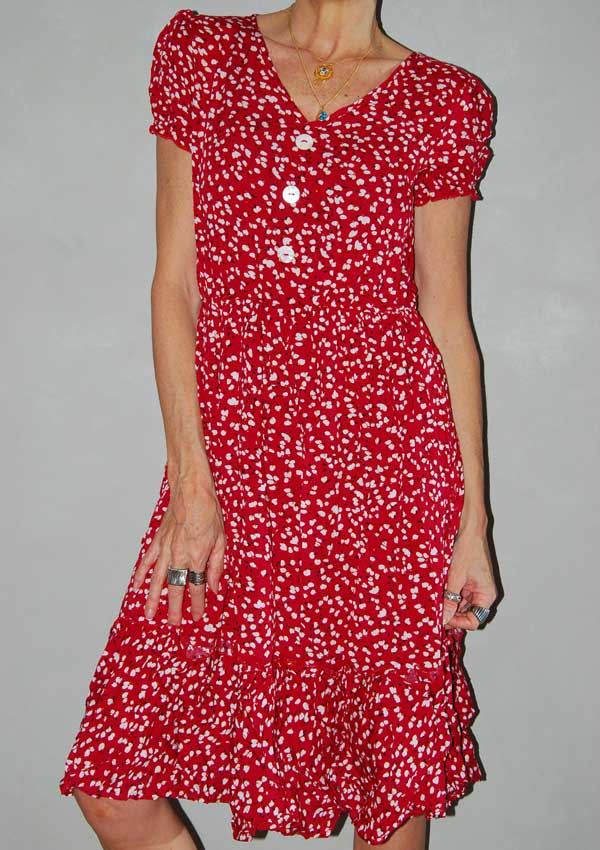 שמלה פרחים קטנים