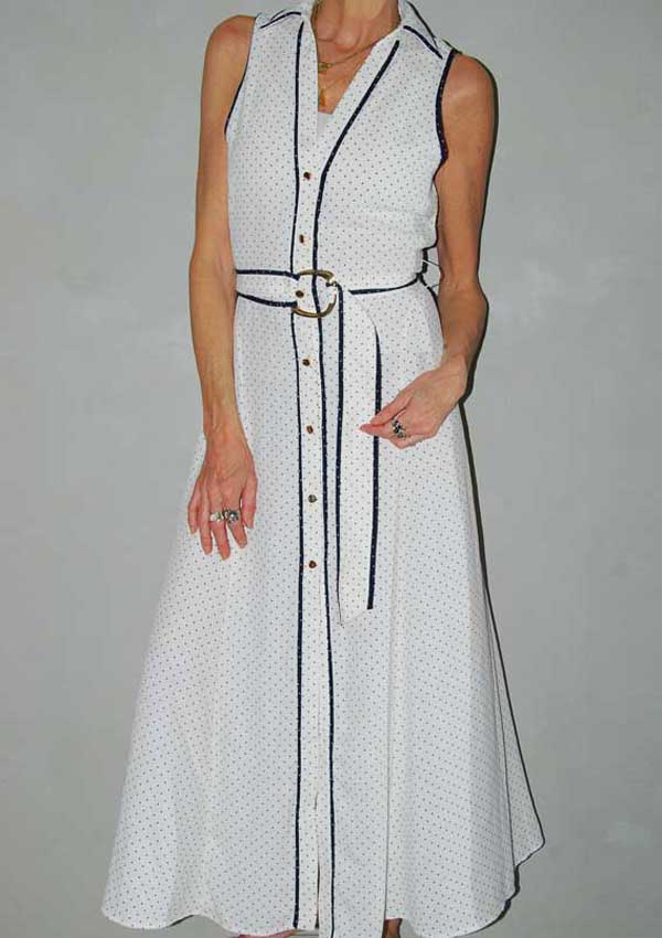 שמלה מנוקדת חדשה טיקט